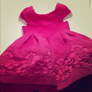 Janie and Jack hot pink color dress size 2